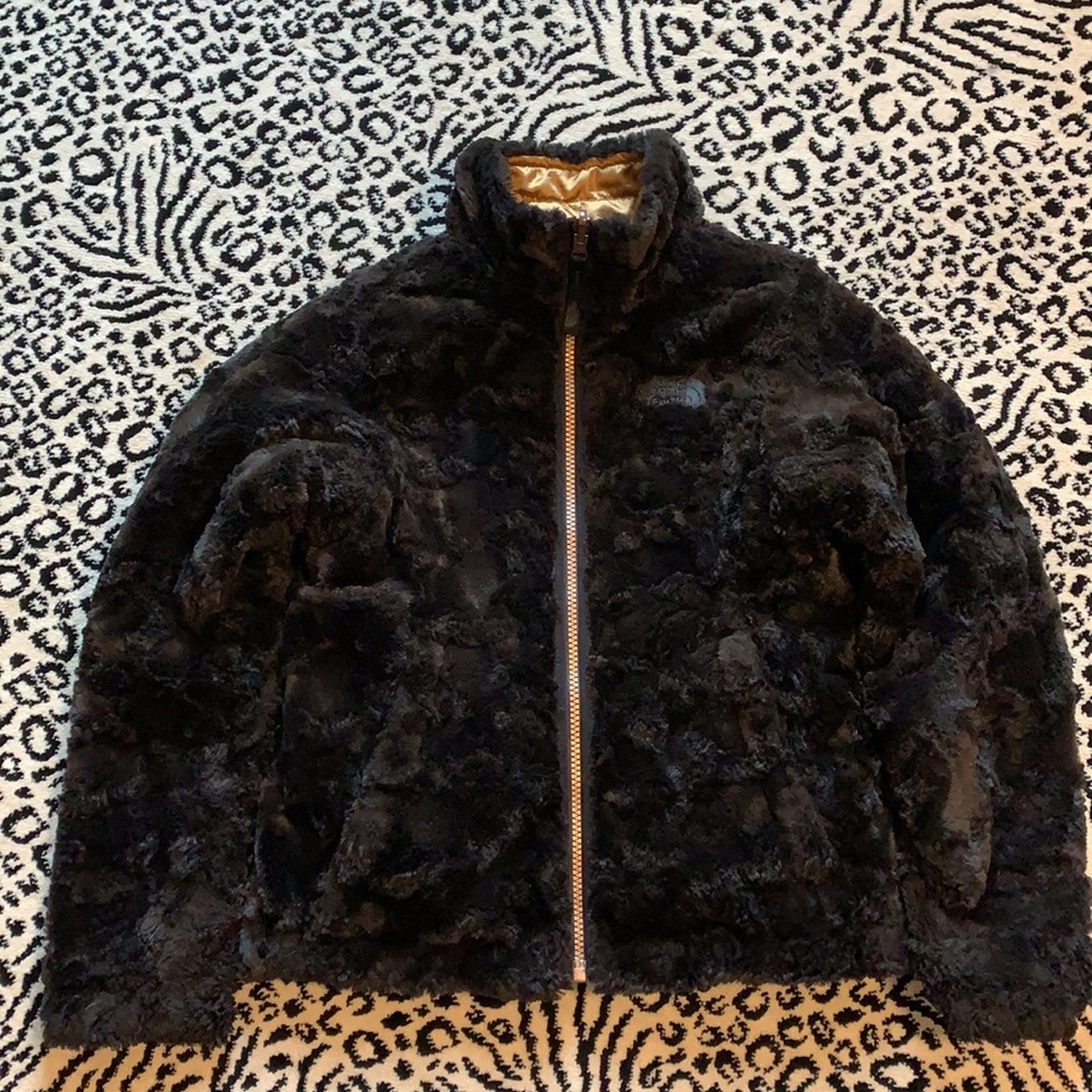 The North Face Girls Reversible Mossbud Swirl Coat